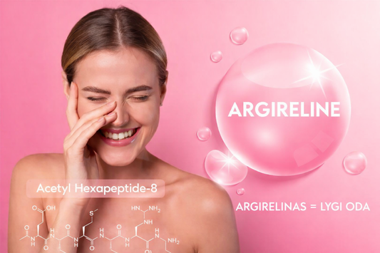 Raukšlių mažinimas, raumenų atpalaidavimas: kodėl verta rinktis Acetil heksapeptidą-8 (Argireline)