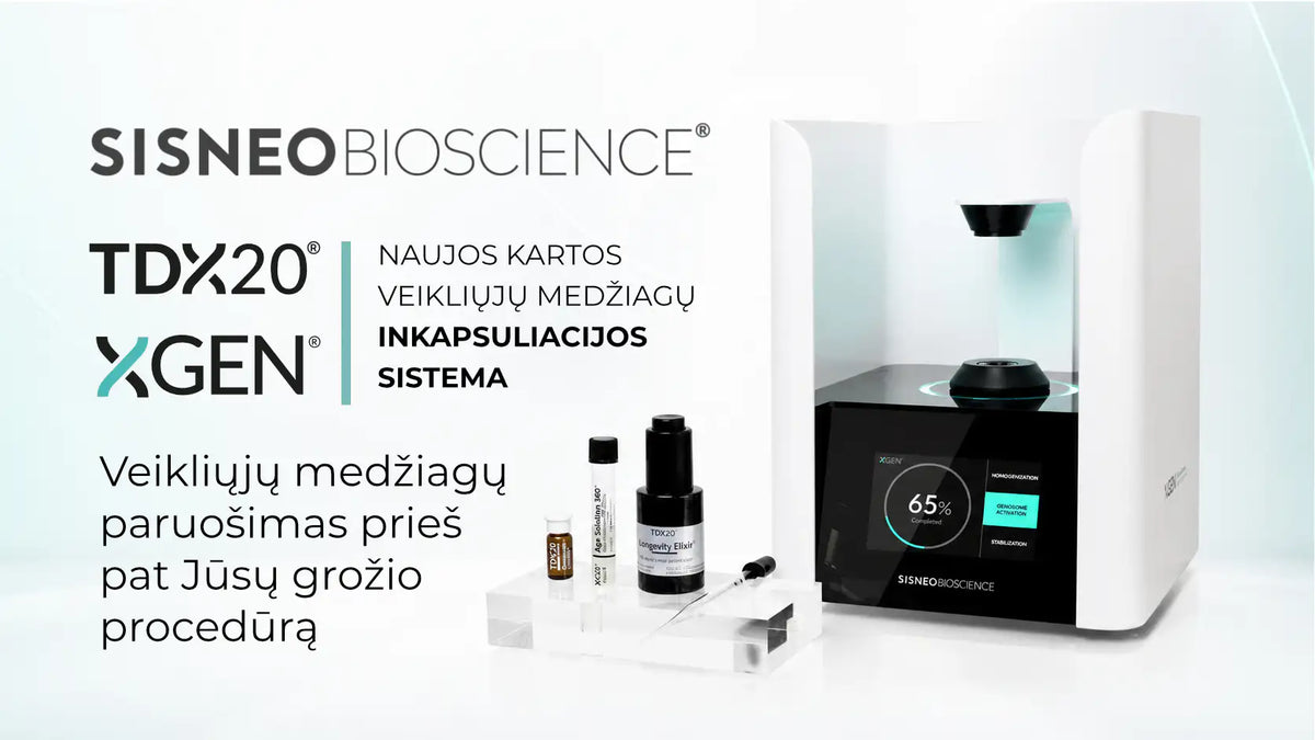 TDX20® ir XGEN® Turbine Reactor veikimas estetikos klinikoms