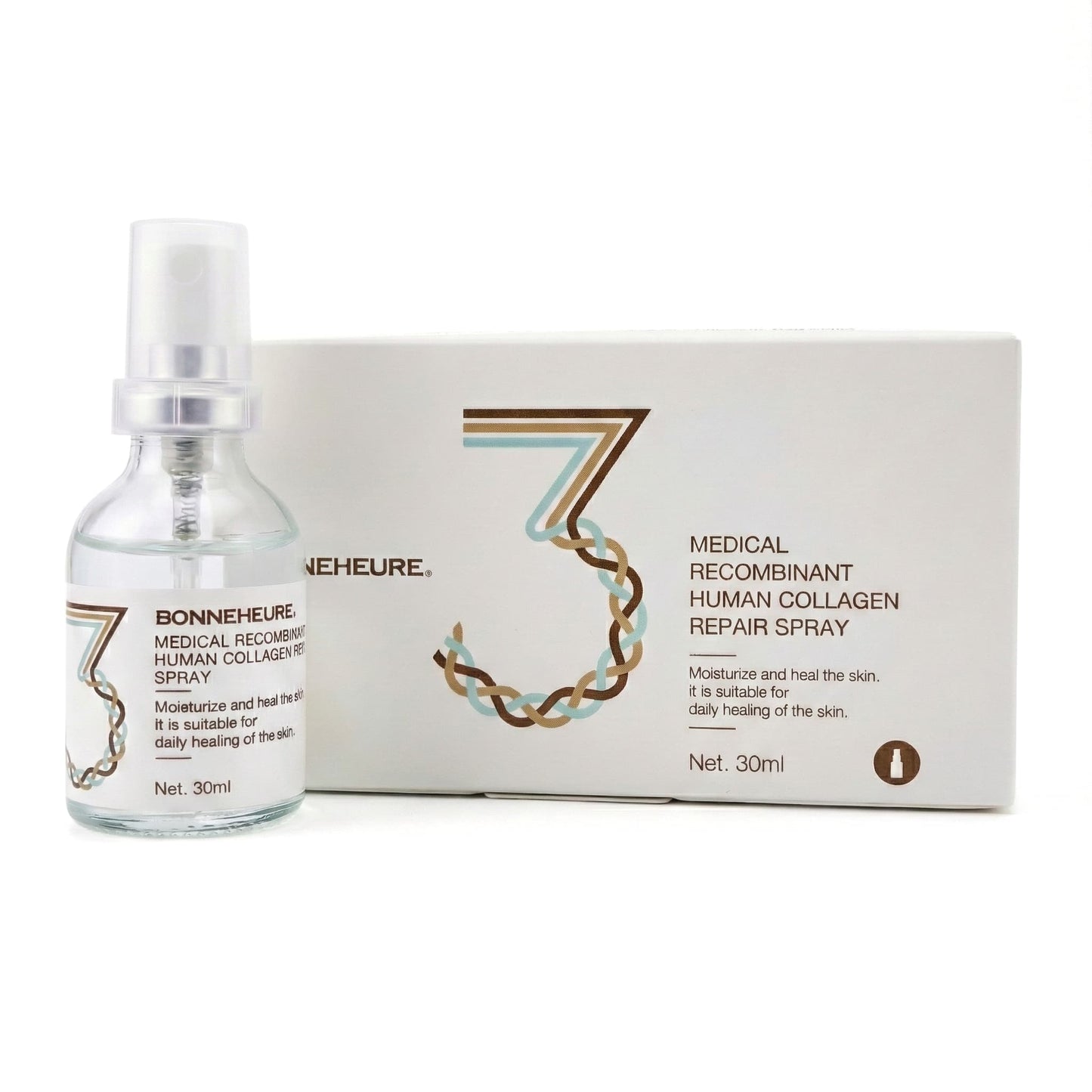 Medicininis rekombinantinio žmogaus kolageno purškalas