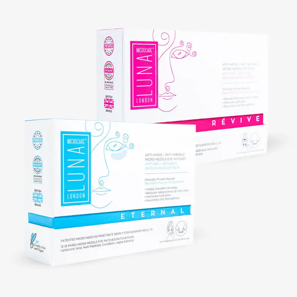 Luna Microcare Eternal ir Revive mikroadatinių pleistrų rinkinys paakių ir mimikos raukšlių korekcijai