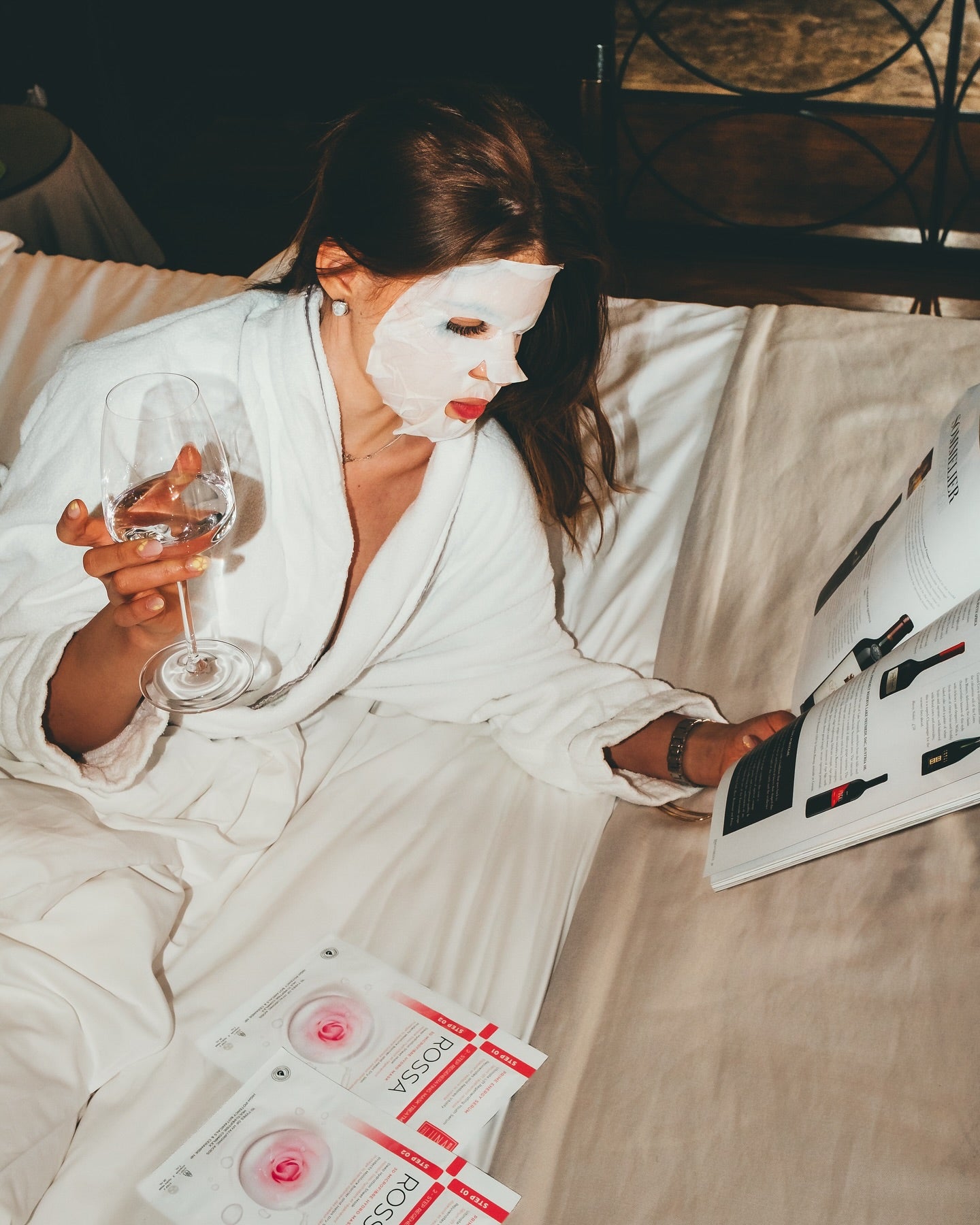 Luna Microcare Rossa drėkinanti veido kaukė ritualas