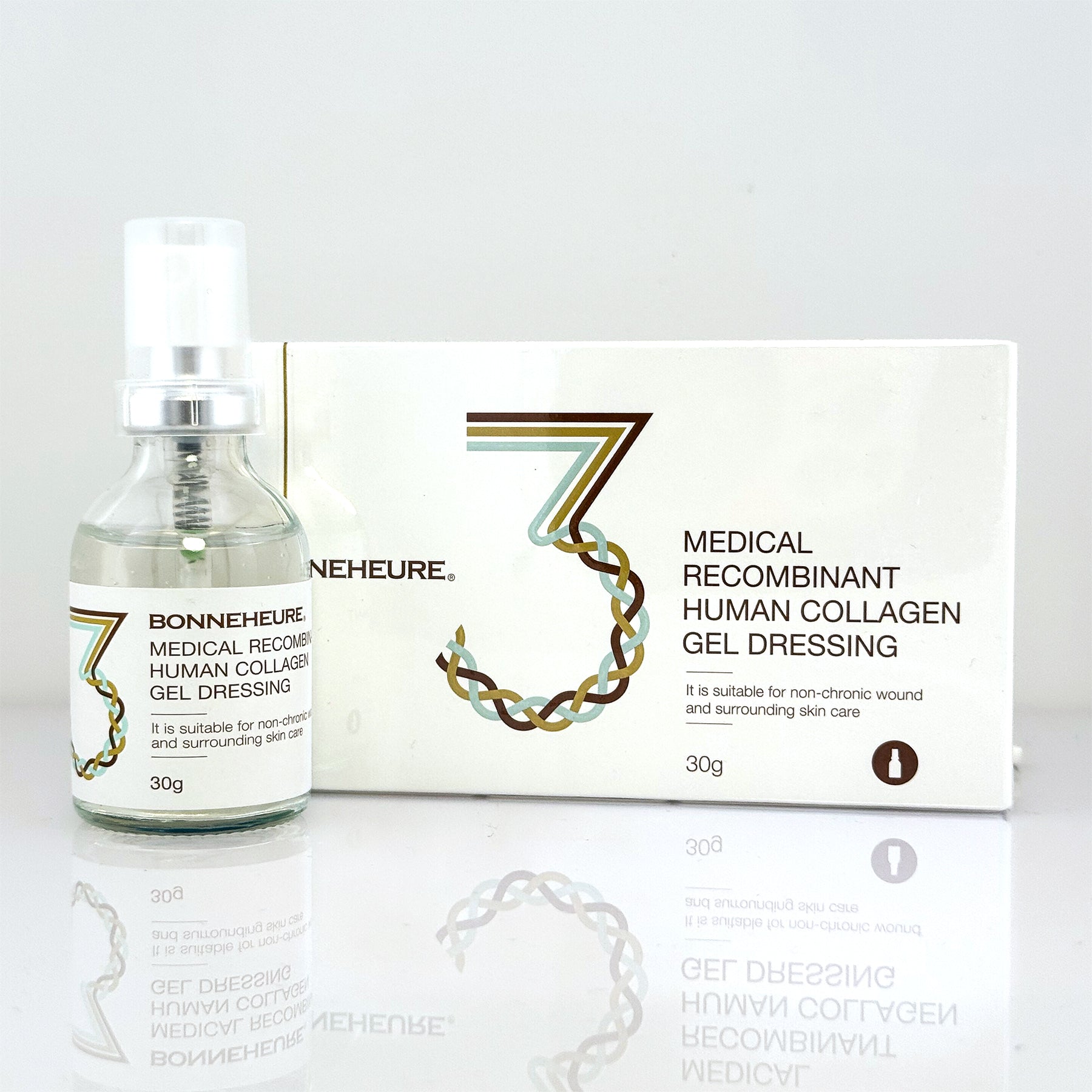 Medicininis rekombinantinio žmogaus kolageno gelis
