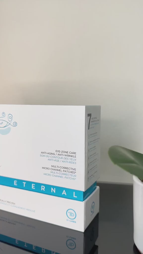 Luna Microcare Eternal. Mikroadatiniai naktiniai paakių pleistrai nuo raukšlių. Naudojimo efektas. Vaizdo įrašas. 2