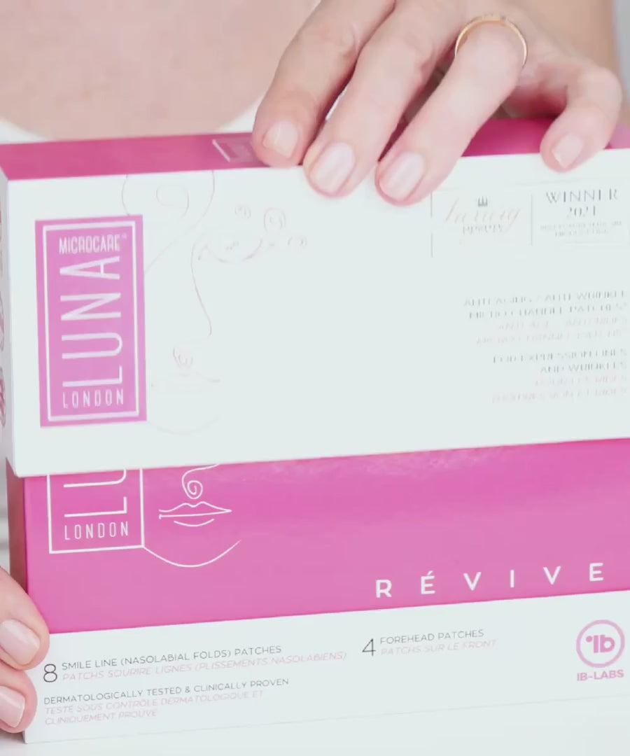 Luna Microcare Revive mikroadatinis pleistras mimikos raukšlėms kaip naudoti